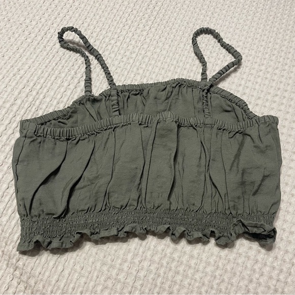 Hunter green crop top - Picture 2 of 3